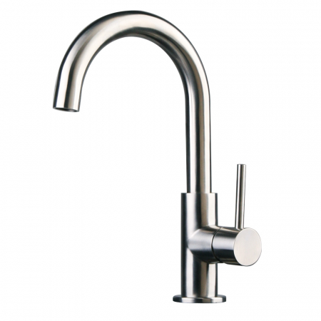 Mitigeur lavabo en acier inoxydable inox 316 avec bec mobile,brossé
