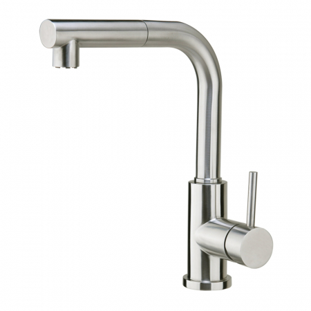 Mitigeur d'évier en inox PREMIUM avec bec extractible,inoxbrossé