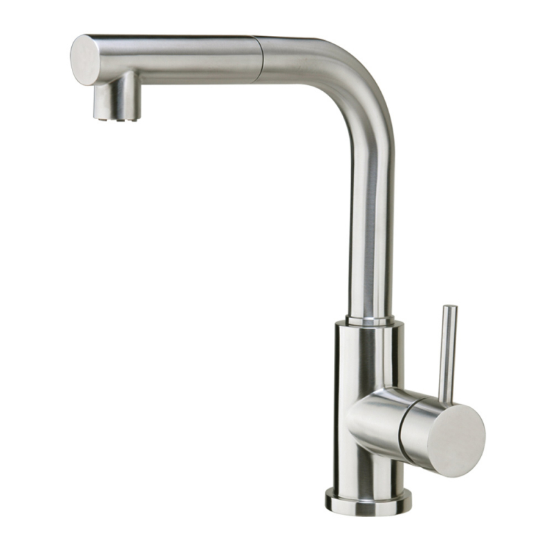 Mitigeur d'évier en inox PREMIUM avec bec extractible,inoxbrossé
