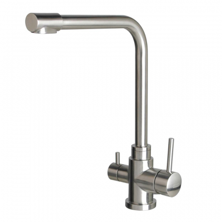 Mélangeur 3 en 1 en acier inoxydable pour filtre à eau, inox brossé (haut 365mm)