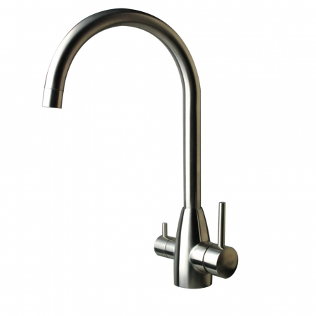 Inox robinet d’évier de cuisine avec filtration d’eau,brossé,(Haut 265mm)