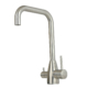 Robinet de cuisine 3 voies en inox massif,brossé