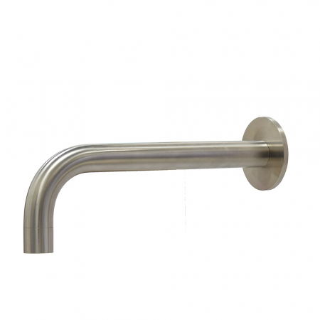 Bec déverseur de bain pour montage mural - inox brossé -28cm*22mm