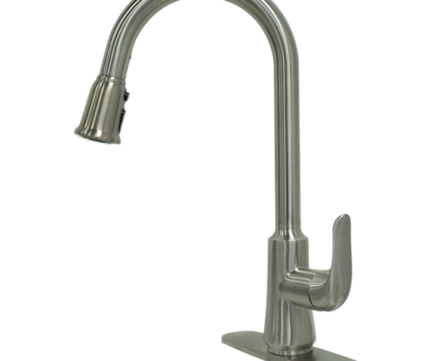 pull down kitchen faucet with Cheap stainless steel pull down kitchen faucet with hole cover plate