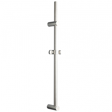 Barre de douche inox avec patins en acier inoxydable massif, rond