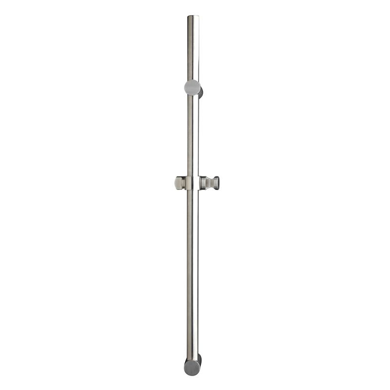 Barre de douche en acier inoxydable avec support de douche inox massif rond