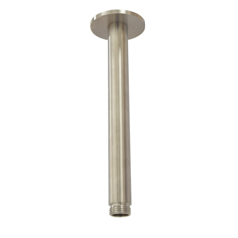 Bras de douche de plafond ronde Inox 316L avec couvercle en acier inoxydable massif