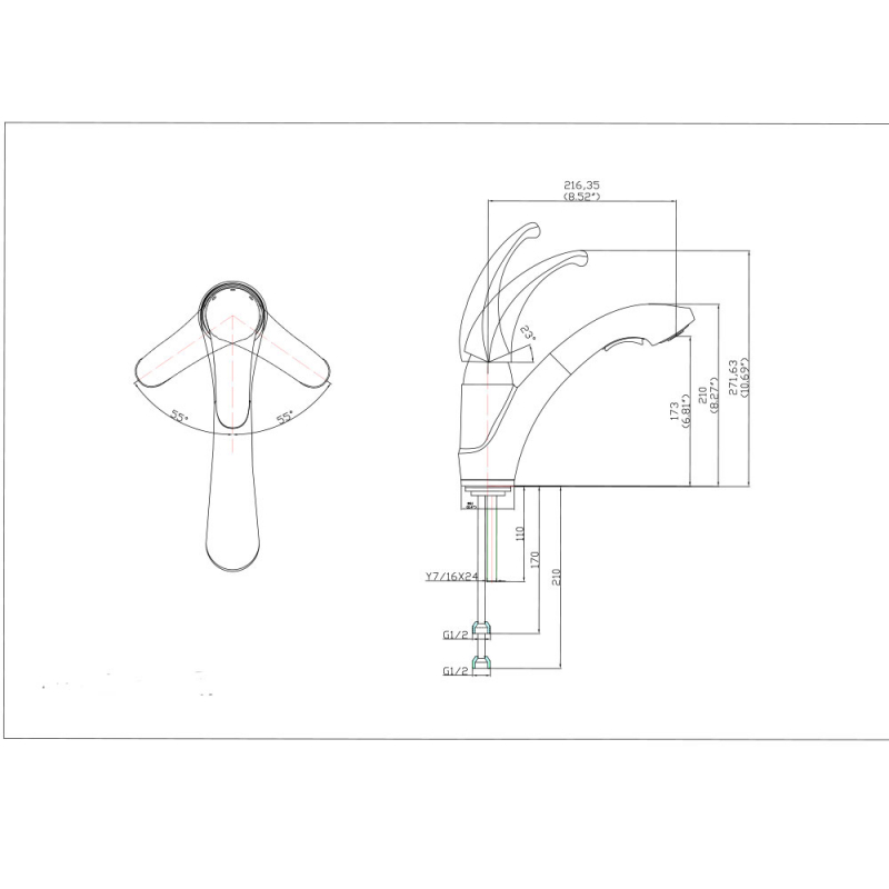 size of best low arc pullout kitchen faucet