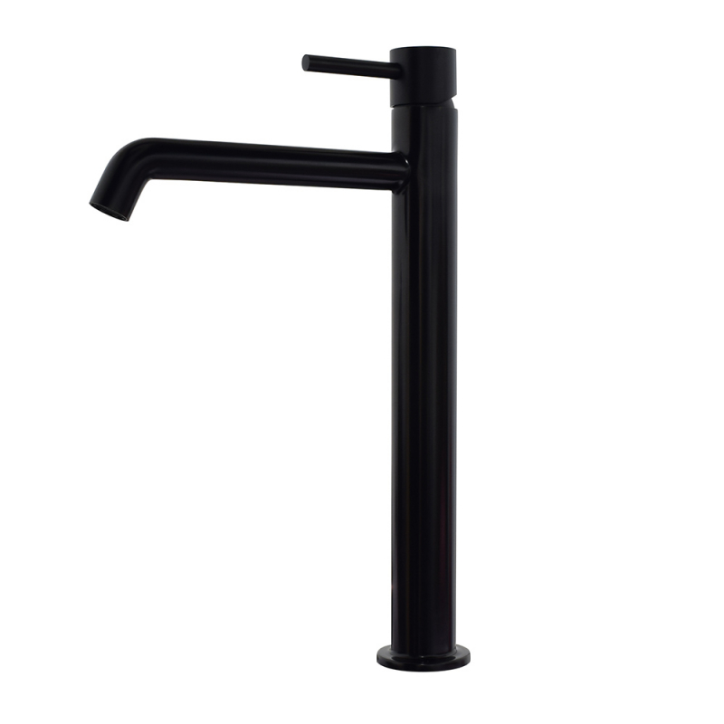 Mitigeur monocommande pour Vasque sous-plan minimaliste,Kerox 25,noir mat