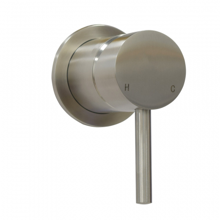 Minimalistisches mitigeur de douche à encastrer Inox 316 massif, brossé (35Kerox)