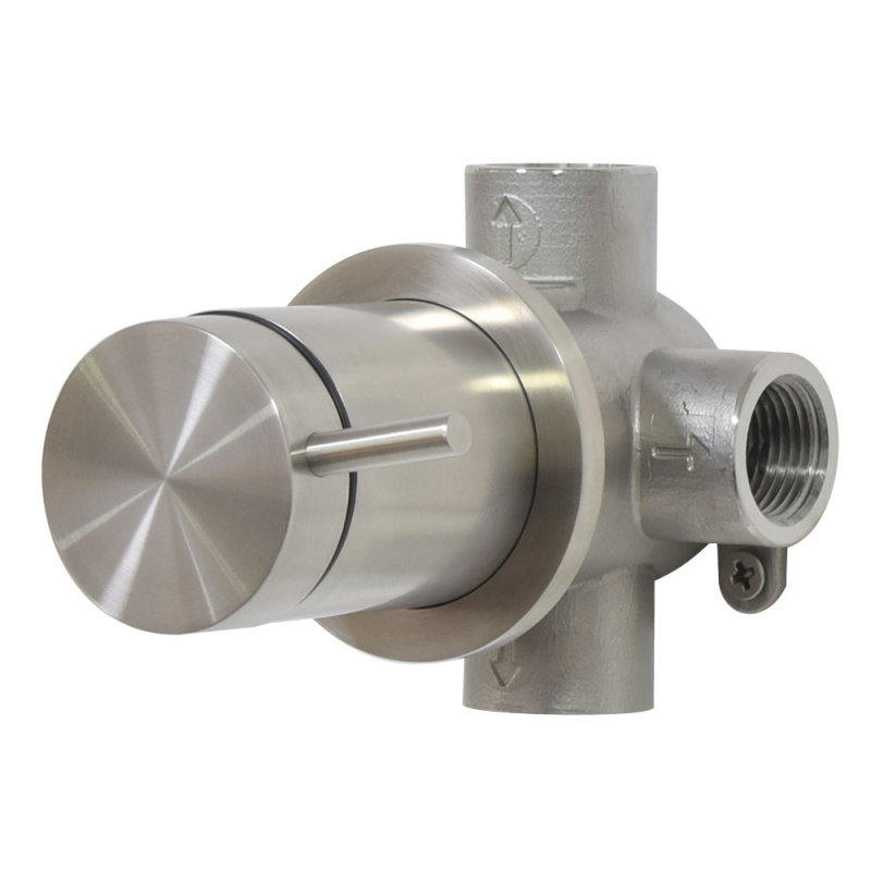 Inverseur de douche intégré en acier inoxydable 316