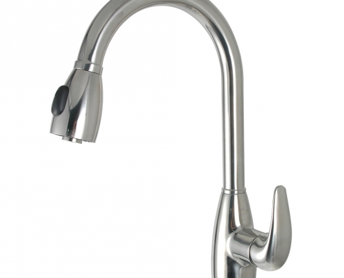 Genova kitchen faucet, pulldown, polished