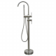 mitigeur de baignoire sur pied avec douchette,inox massif, brossé