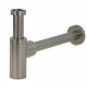 Siphon lavabo totem en acier inoxydable massif avec hauteur réglable,Inox Brossé