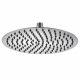 Pomme de douche en acier inoxydable, diamètre : 200 mm, hauteur bord : 2 mm, rond, brossé