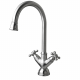 Inox mitigeur traditionnel lavabo bec mobile haut