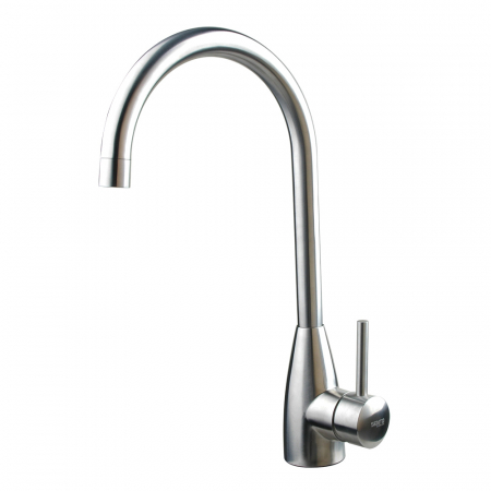 Inox Robinet de bar et de cuisine,1 poignée, acier inoxydable brossé