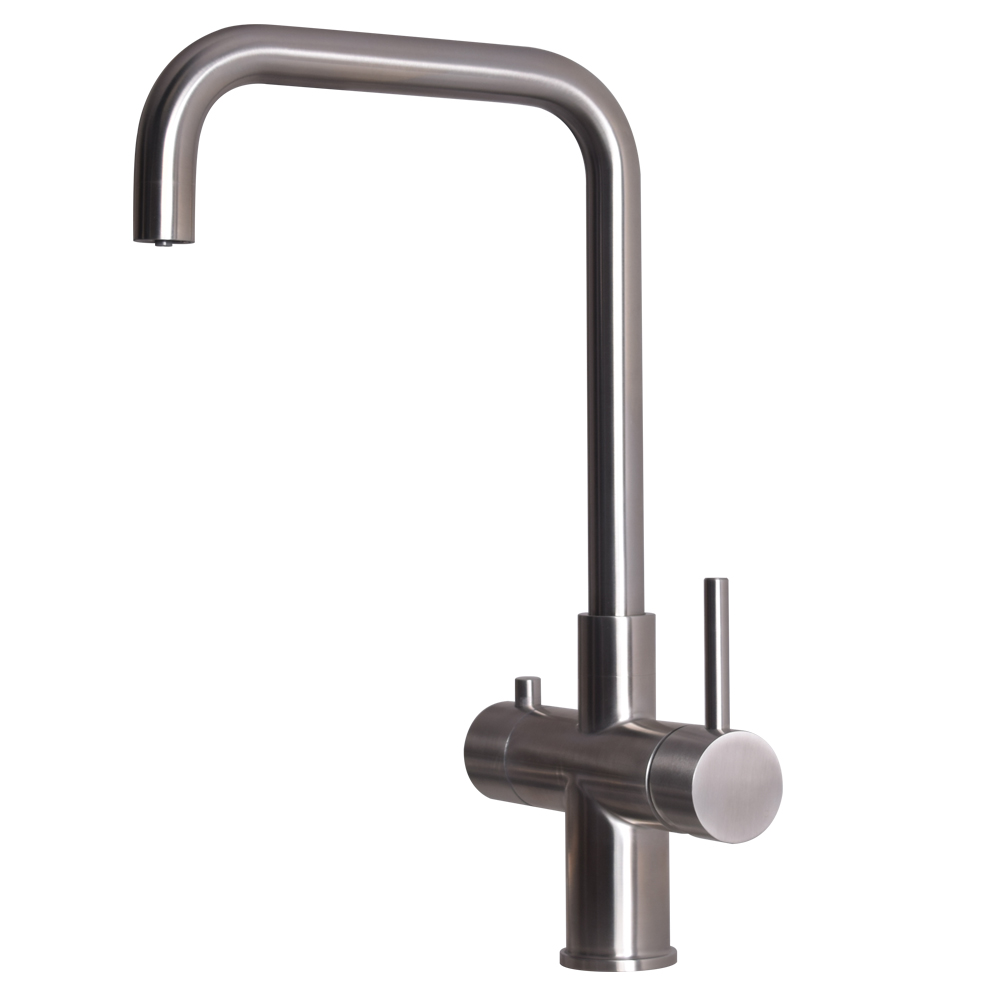 Robinet d’eau chaude instantanée avec bec carré,acier inoxydable Spot Resist