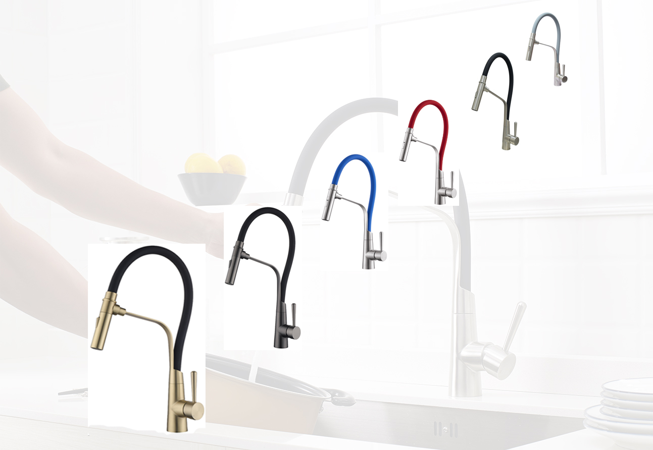 Robinets de cuisine semi pro en inox
