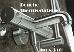 douche thermostatique inox316