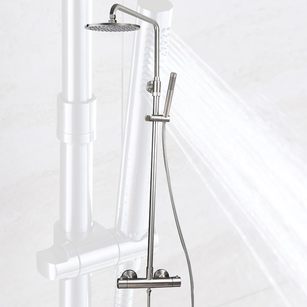 Douche de jardin murale thermostatique inox 316