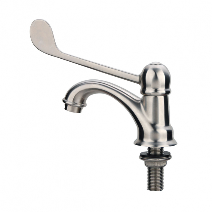 ROBINETS MÉDICAUX en acier inoxydable, inox brossé