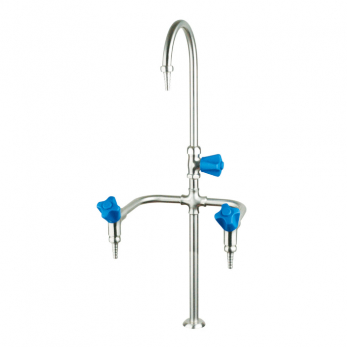 Robinet laboratoire inox