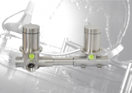  Inverseur de douche encastré 2/3 voies et robinet encastré 1 voie, acier inoxydable massif,ultra min design