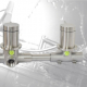  Inverseur de douche encastré 2/3 voies et robinet encastré 1 voie, acier inoxydable massif,ultra min design